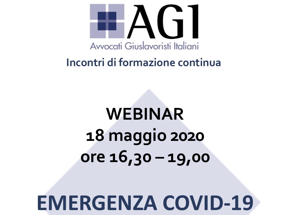 EMERGENZA COVID-19 Problemi di Diritto Sostanziale e Procedurale